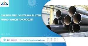 CS and SS piping stored in warehouse