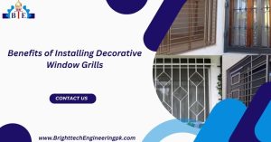 Decorative window grills with elegant patterns for stylish homes.