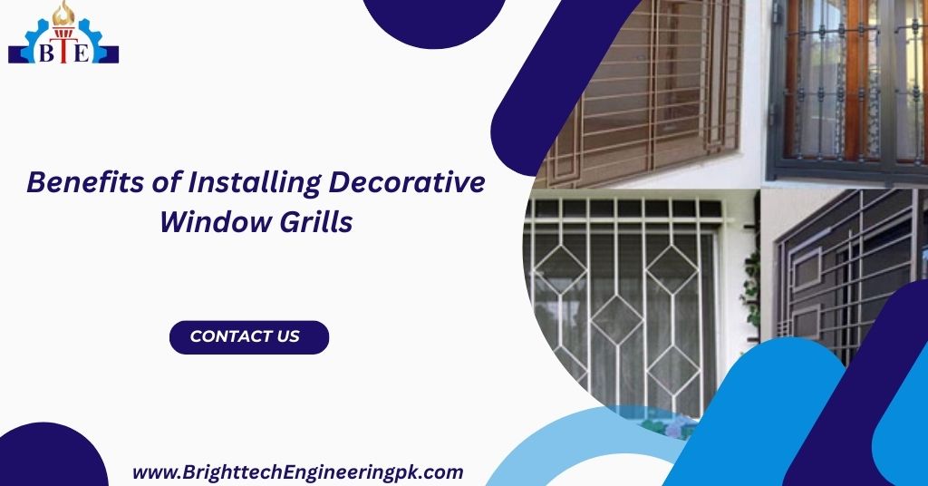 Decorative window grills with elegant patterns for stylish homes.