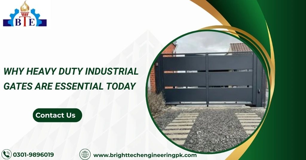 Heavy duty industrial gates provide maximum security, durability and smooth operation for factories, warehouses and high-traffic industrial sites.