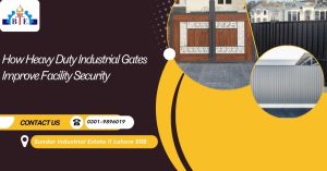 Heavy duty industrial gates provide maximum security durability, and access control for factories, warehouses, and high traffic industrial facilities.